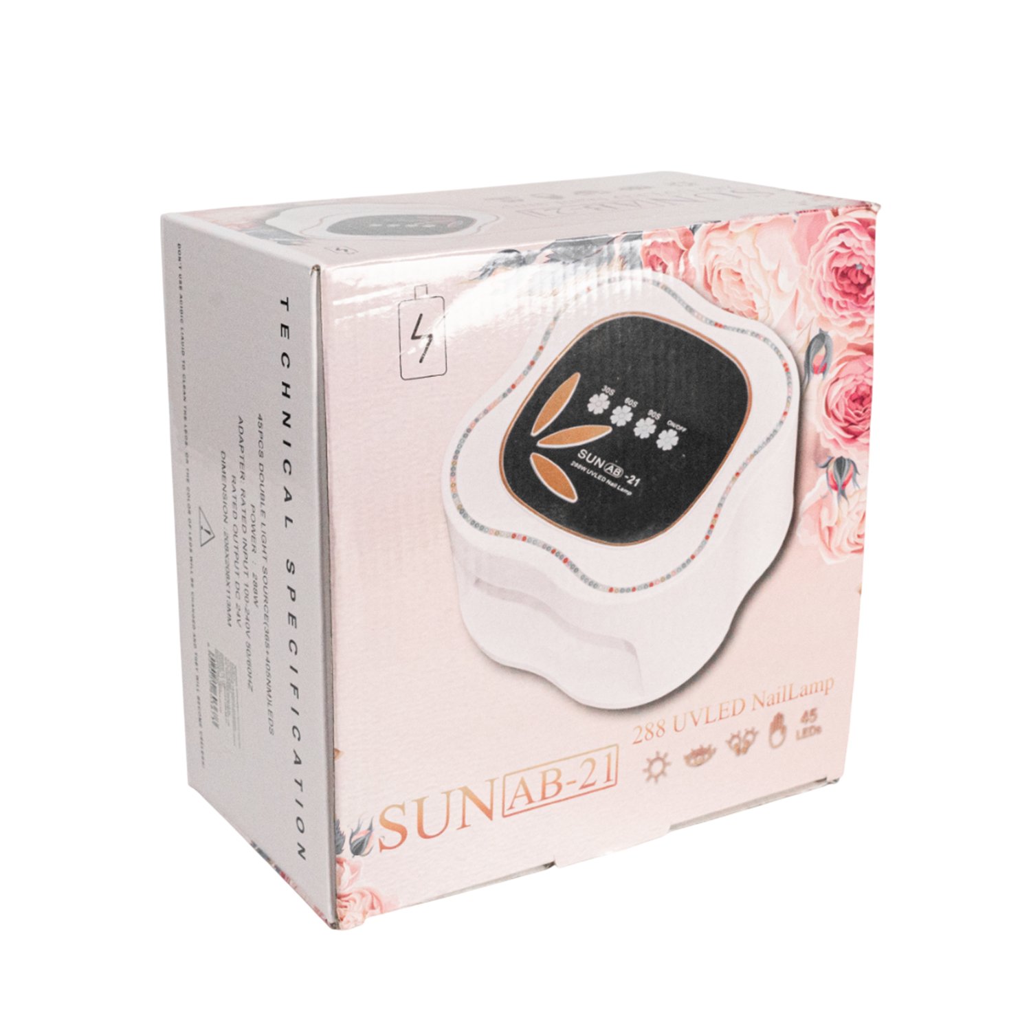 Sun ab-21 uv/led 288w lamp - purple/white/pink