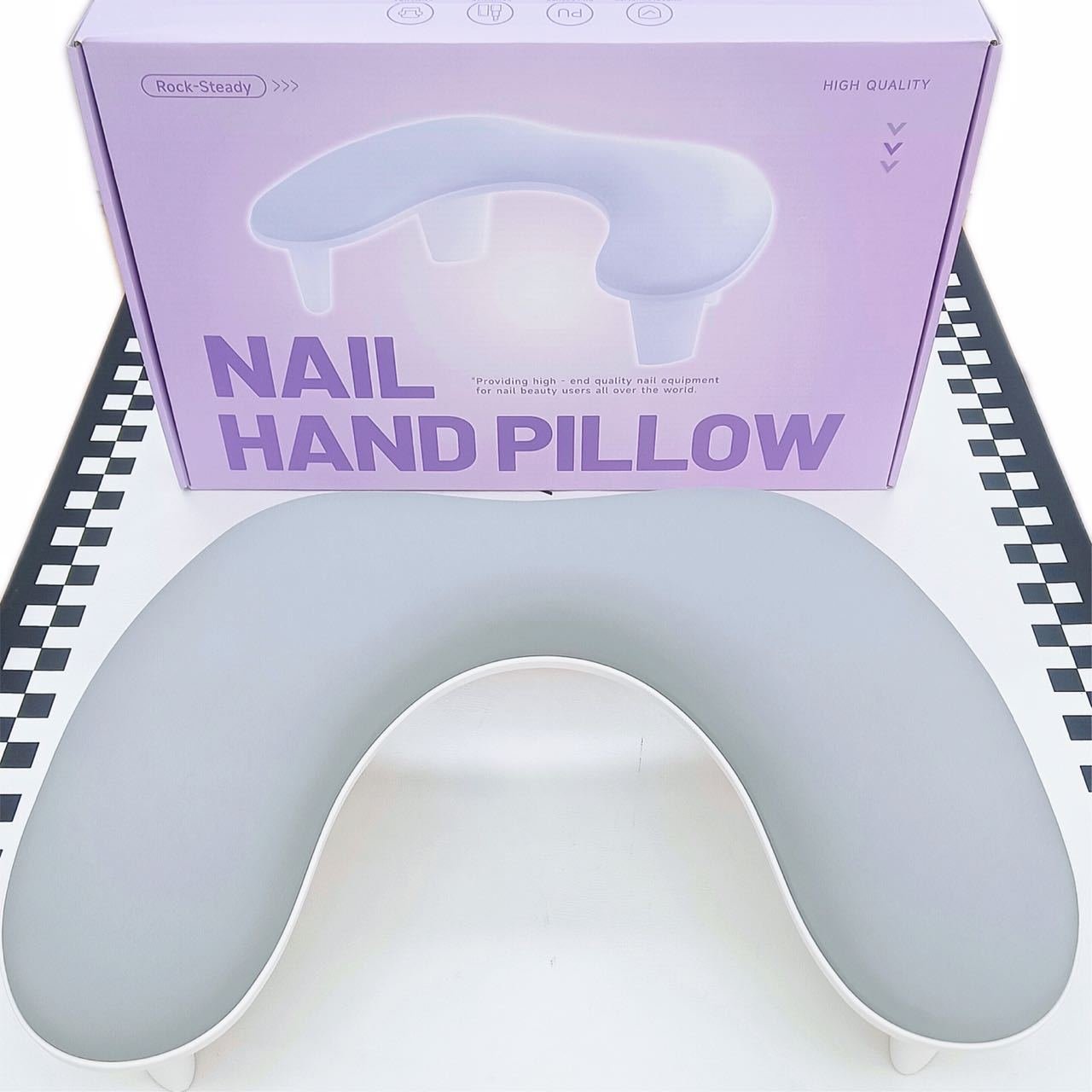 Russian-style U-shaped butterfly nail hand rest:pink/white/black/gray/purple