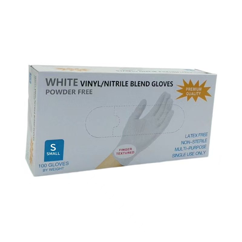 Disposable nitrile gloves - White (S,M,L) 50 pairs