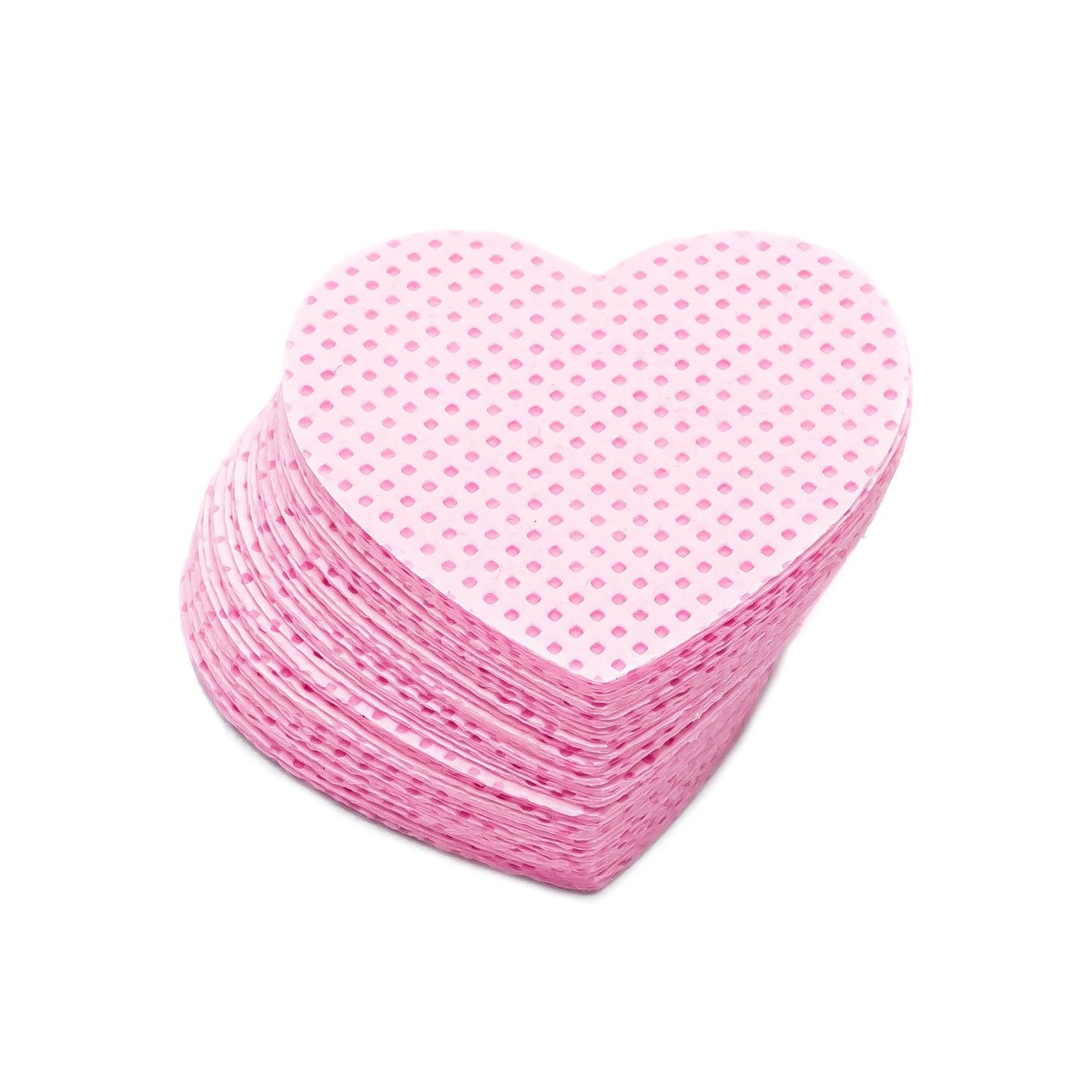 Heart-shaped toallita limpiadora