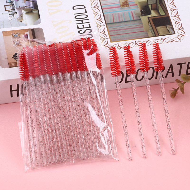 Mini eyelash brush, Crystal rod (500-piece pack）9.8cm