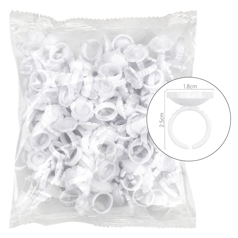  Splash shaped eyelash ring (white/pink/blue) 100pcs-JSB03