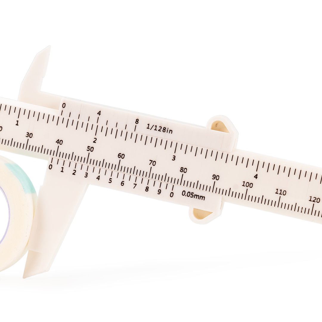 Eyebrow gauge-black/white/pink