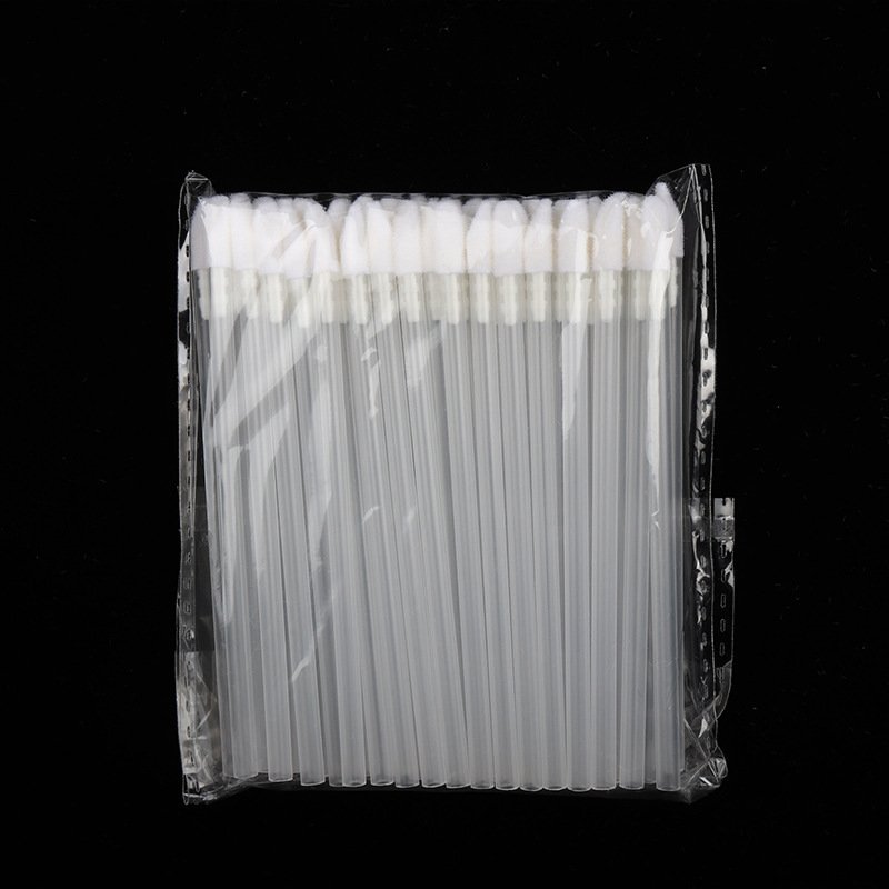 Disposable Flocked Lip Brush with Hollow Handle (50 pcs)