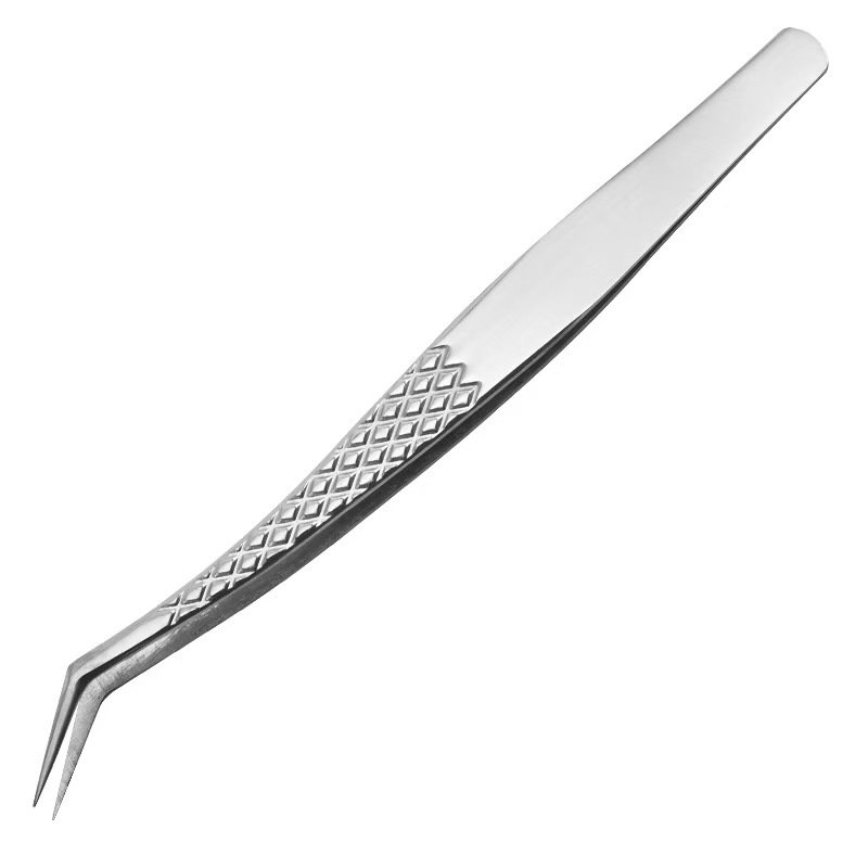 stainless steel eyelash tweezers