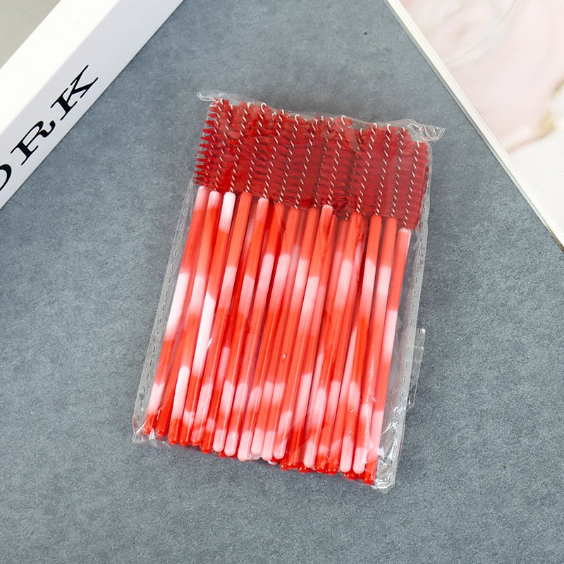 Mini eyelash brush (500-piece pack, marble colors)9.8cm
