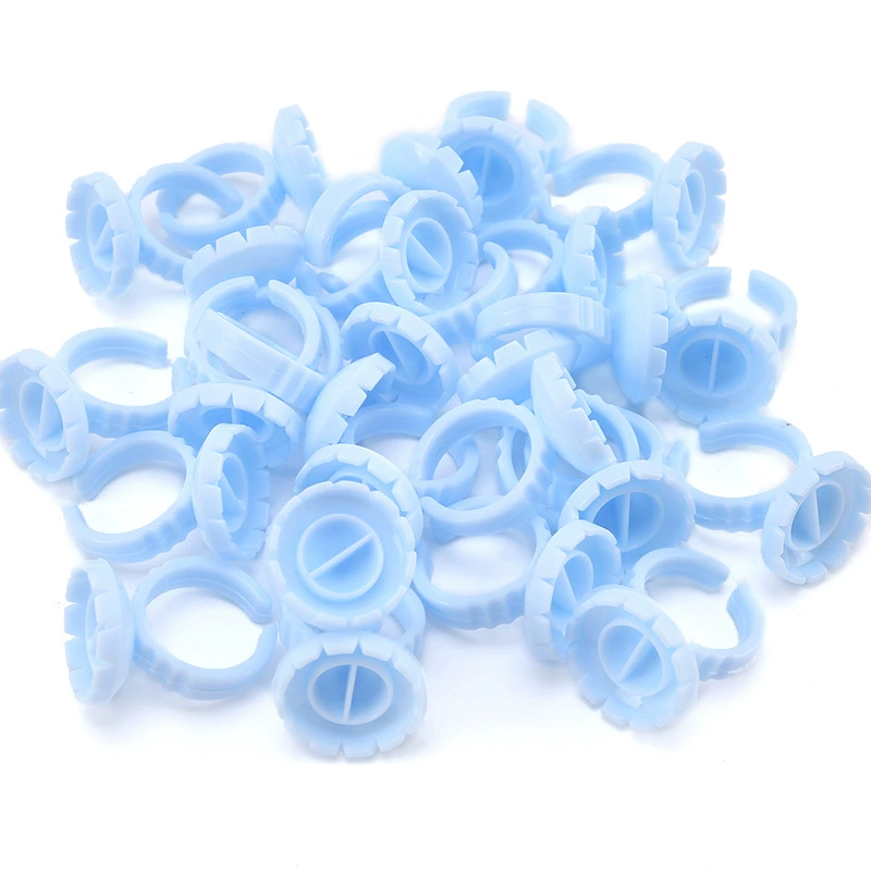 Round-shaped eyelash ring (white/pink/blue) 100pcs-JSB05