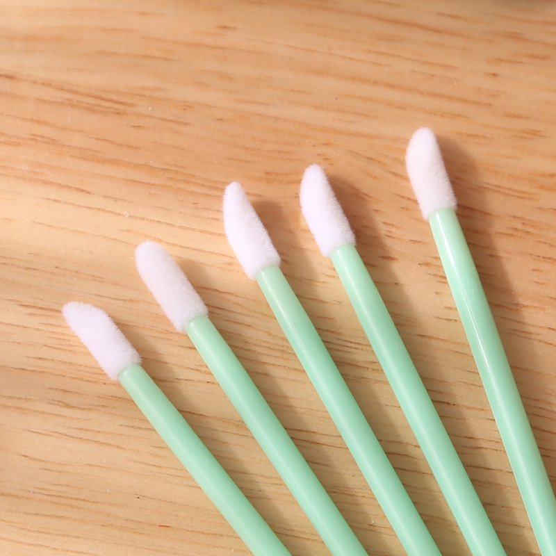 Disposable Solid-Stem Lip Brush (Flocked) – 50pcs 