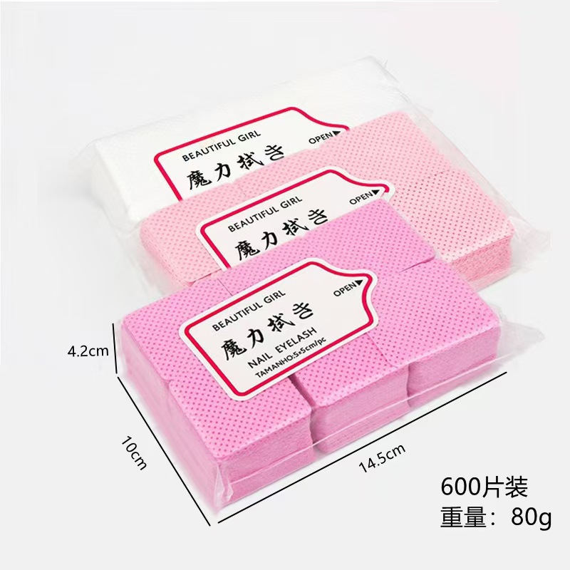 toallita limpiadora de pestañas (600 sheets) - pink