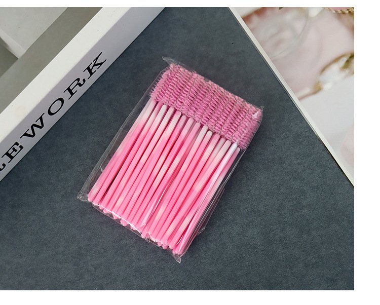 Mini eyelash brush (500-piece pack, marble colors)9.8cm