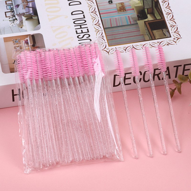 Mini eyelash brush, Crystal rod (500-piece pack）9.8cm