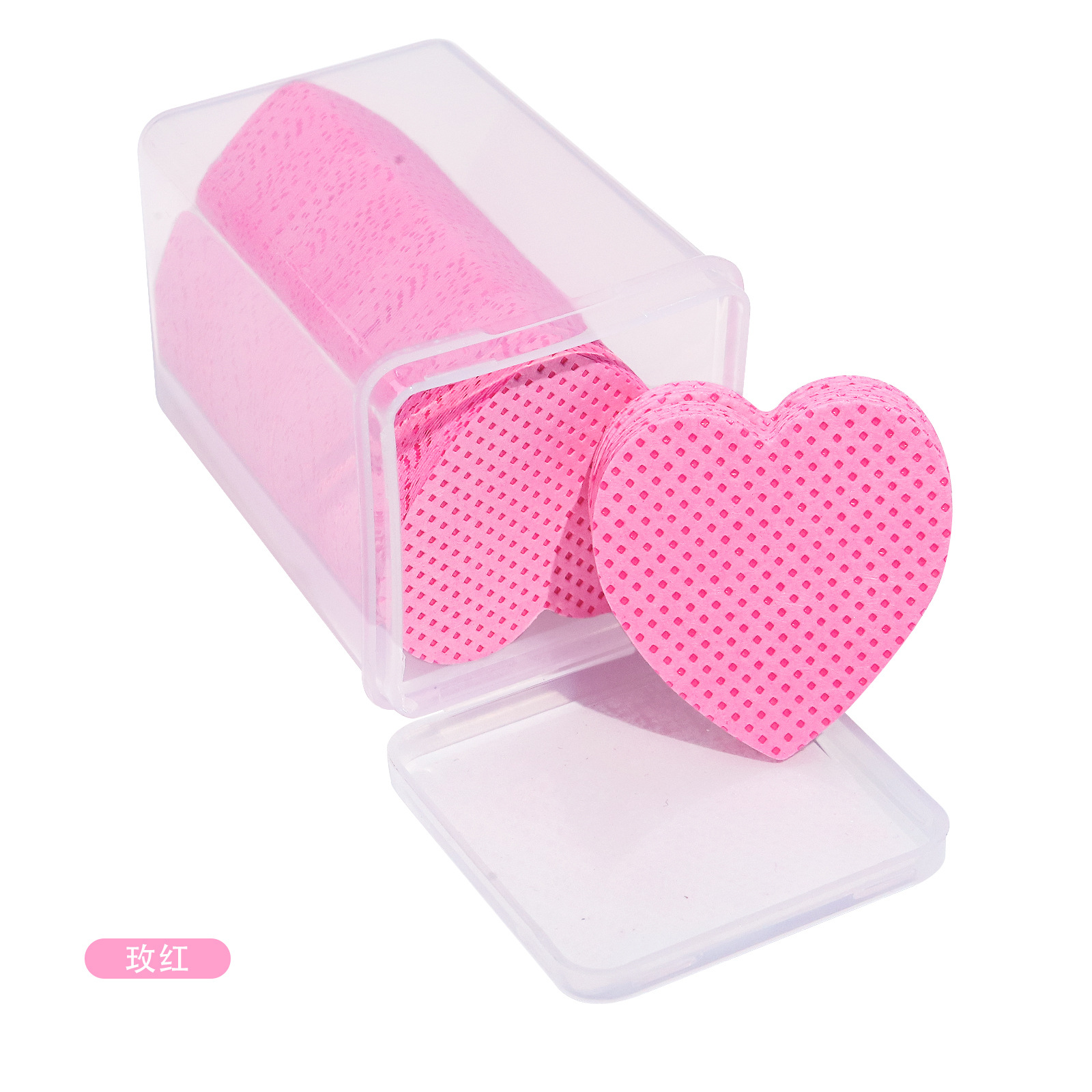 Heart-shaped toallita limpiadora