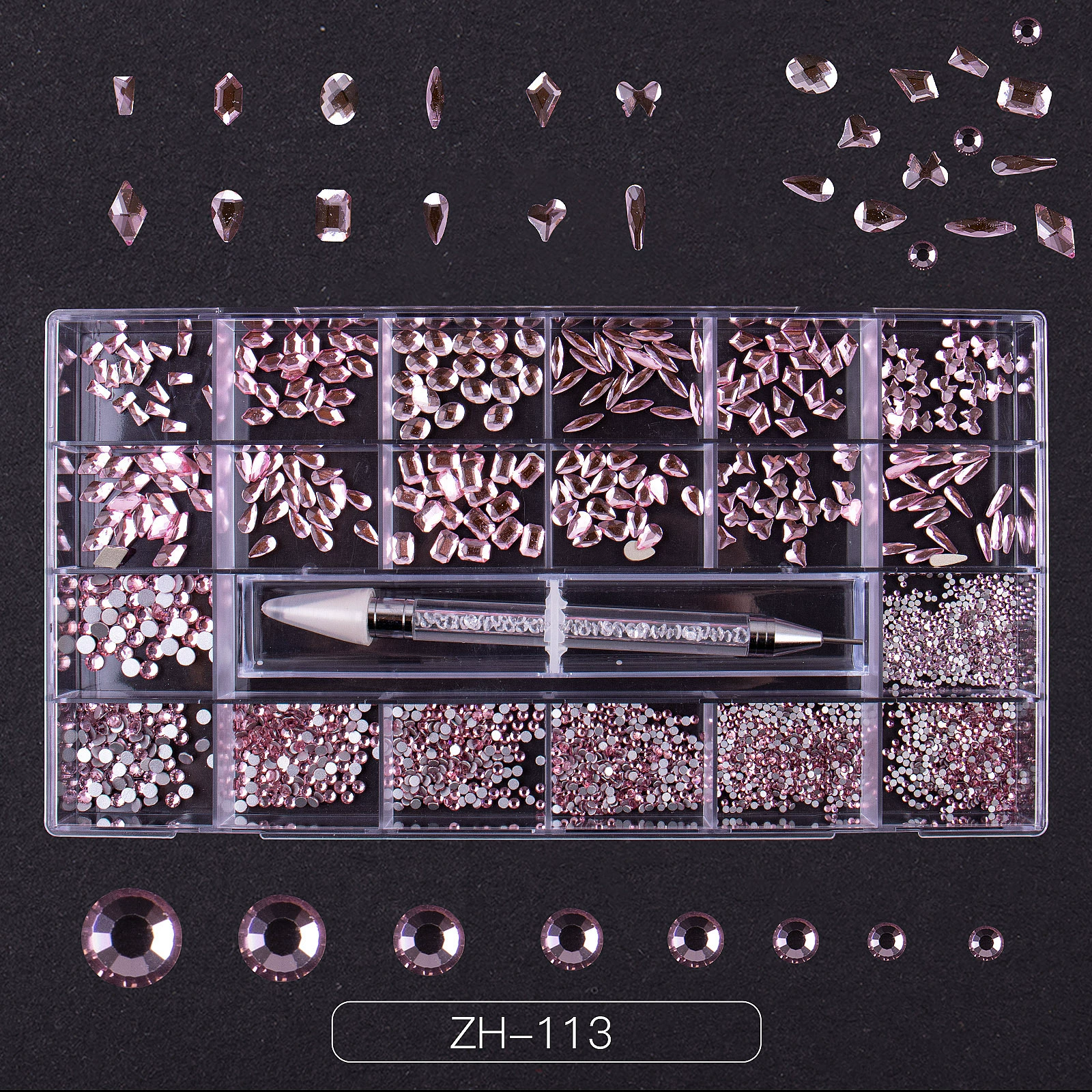 21 kit de piedra decorativa en cuadrícula 