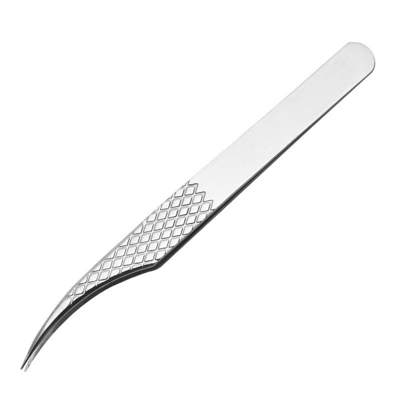 stainless steel eyelash tweezers