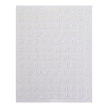 Letter stickers, 12-pack blister pack