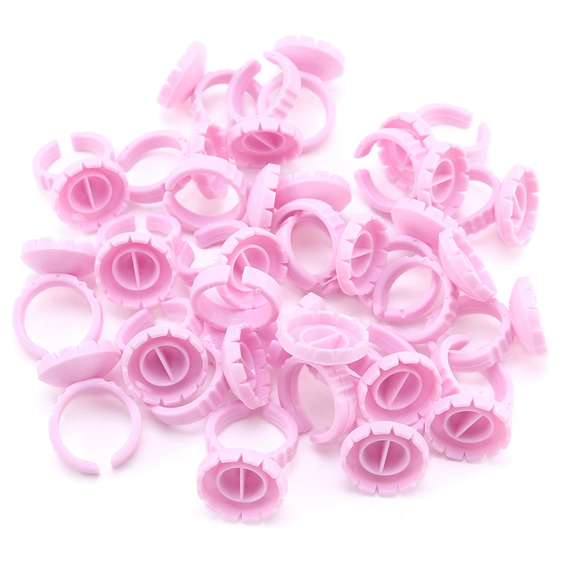 Round-shaped eyelash ring (white/pink/blue) 100pcs-JSB05