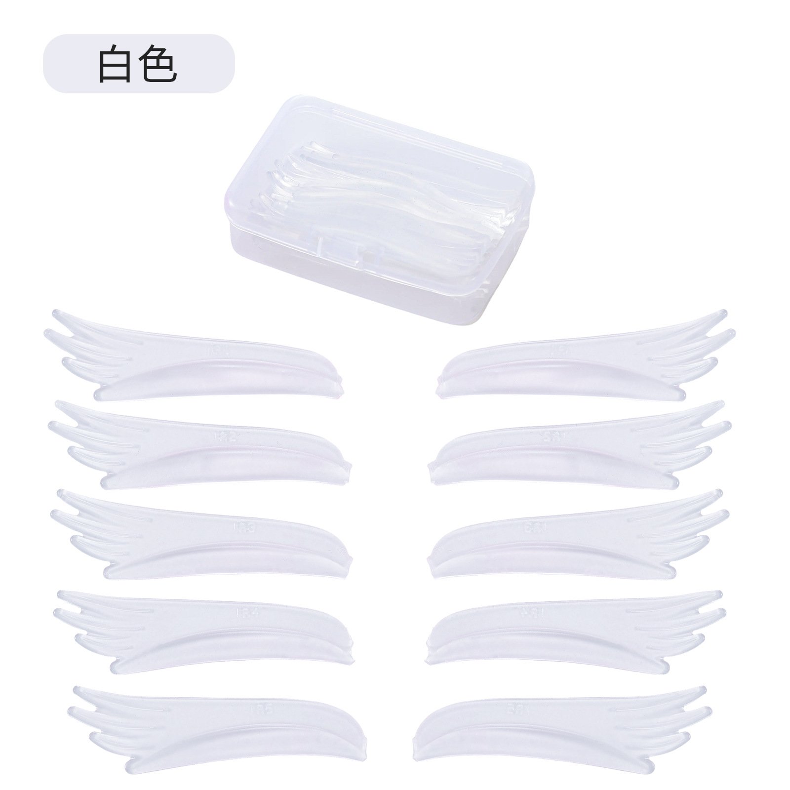 almohadillas para levantar las pestañas-JMDP09-5PAIRS