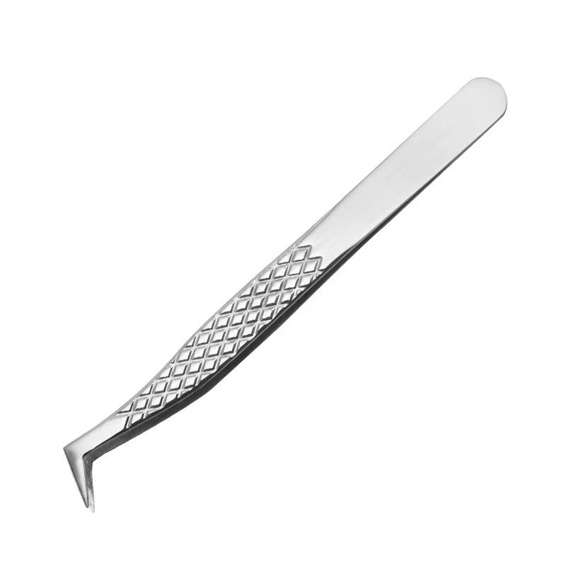 stainless steel eyelash tweezers