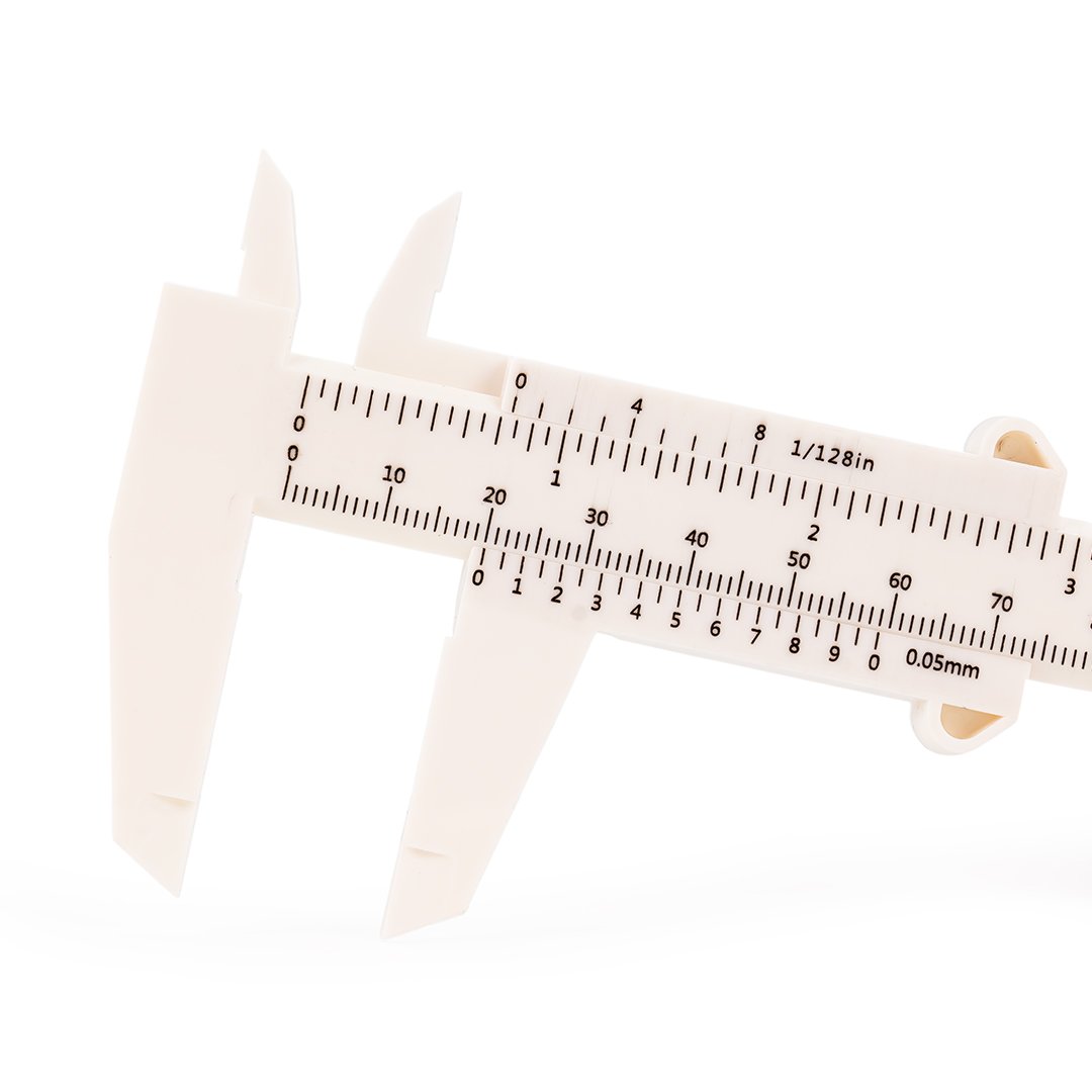 Eyebrow gauge-black/white/pink
