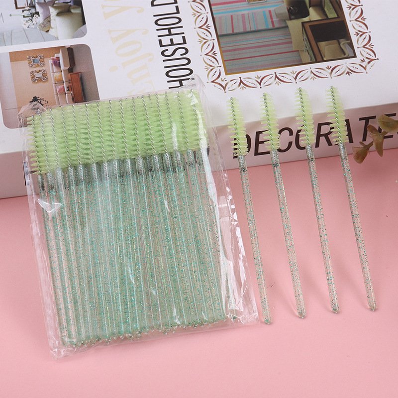 Mini eyelash brush, Crystal rod (500-piece pack）9.8cm