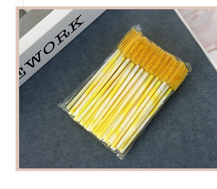 Mini eyelash brush (500-piece pack, marble colors)9.8cm
