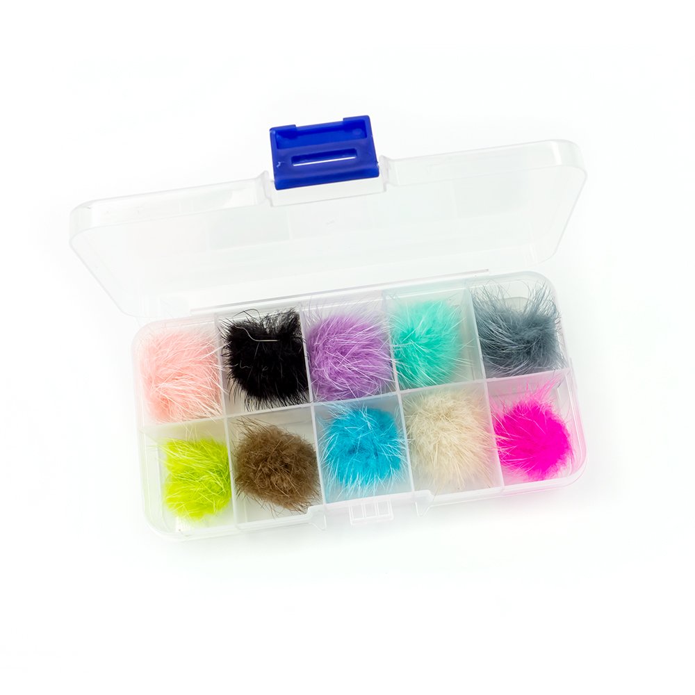 pompom nail art
