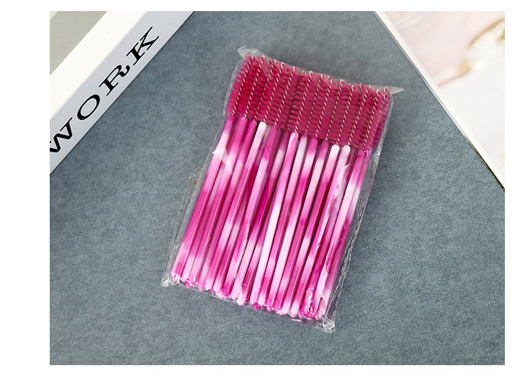 Mini eyelash brush (500-piece pack, marble colors)9.8cm