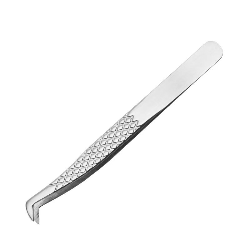 stainless steel eyelash tweezers