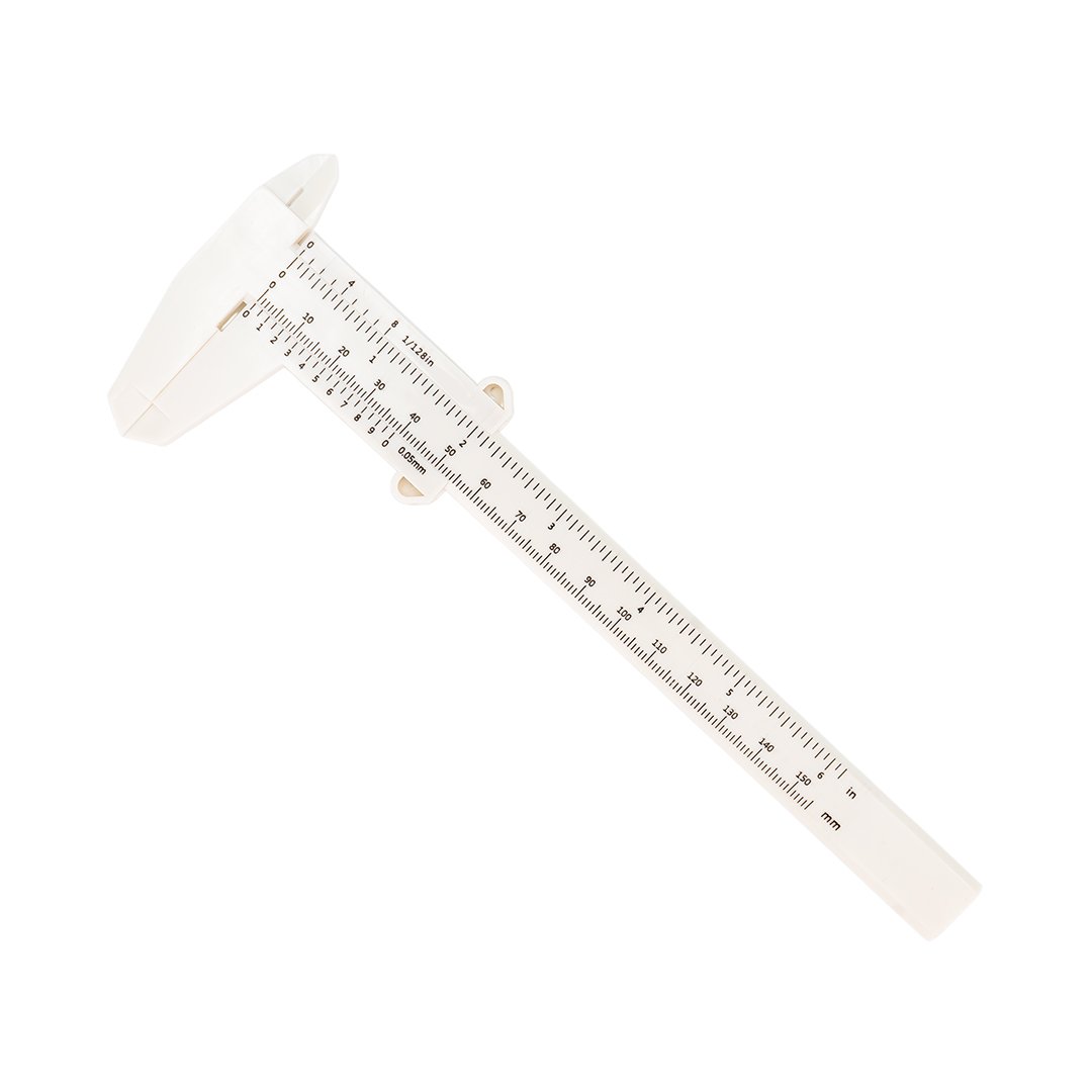 Eyebrow gauge-black/white/pink
