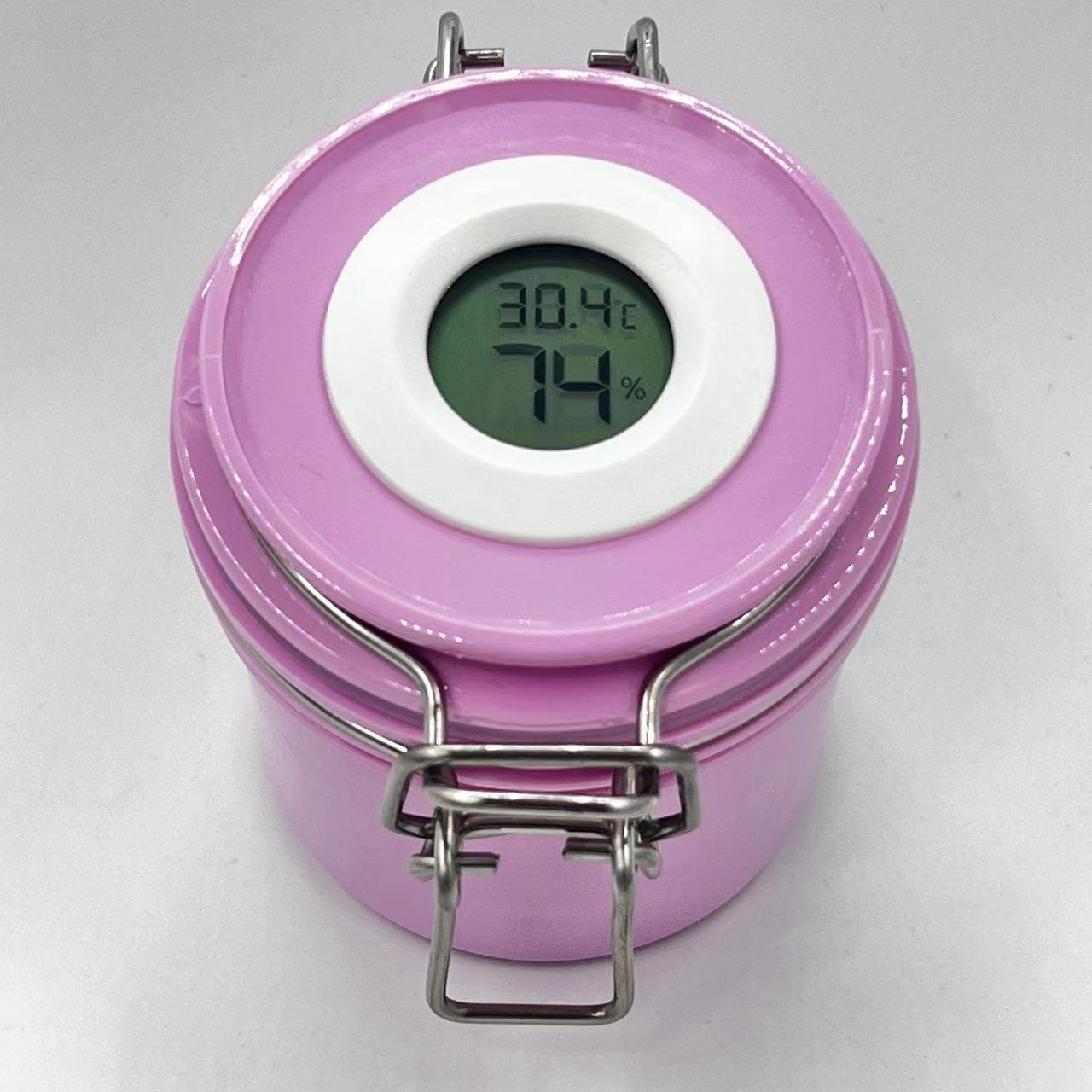 Activated carbon container-thermometer-pink/white/black
