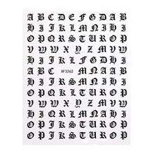 Letter stickers, 12-pack blister pack