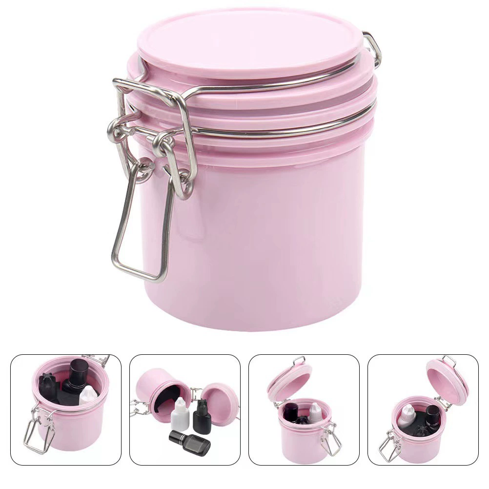 Contenedor de carbón activado-Press-dispensing container-pink/white/black