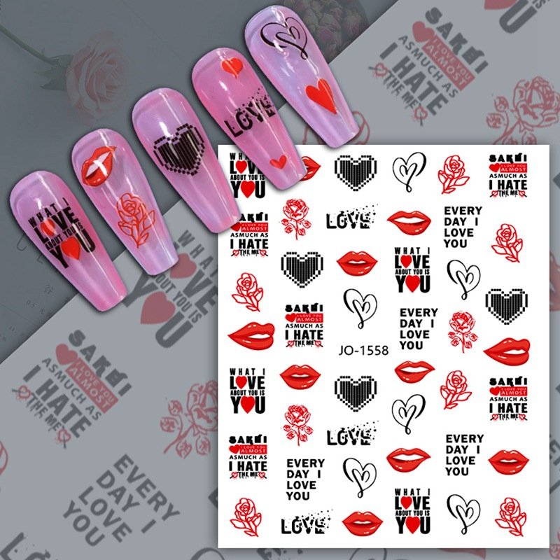Pegatinas de corazones, 12 blister pack