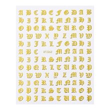 Letter stickers, 12-pack blister pack