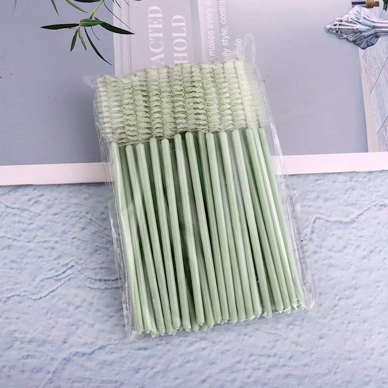 Mini eyelash brush  (500-piece pack, Solid color mix) 9.8cm