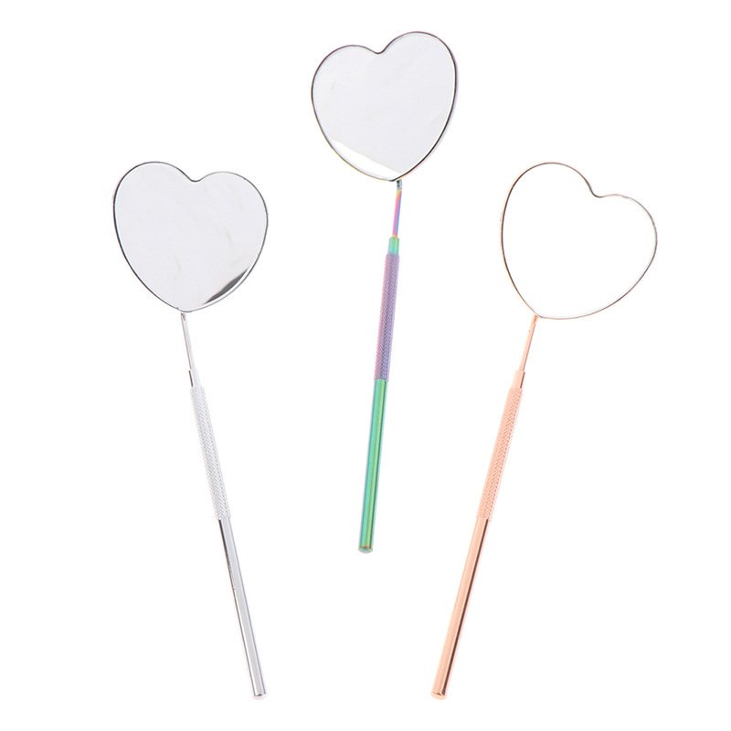 Heart shape Eyelash extension mirror