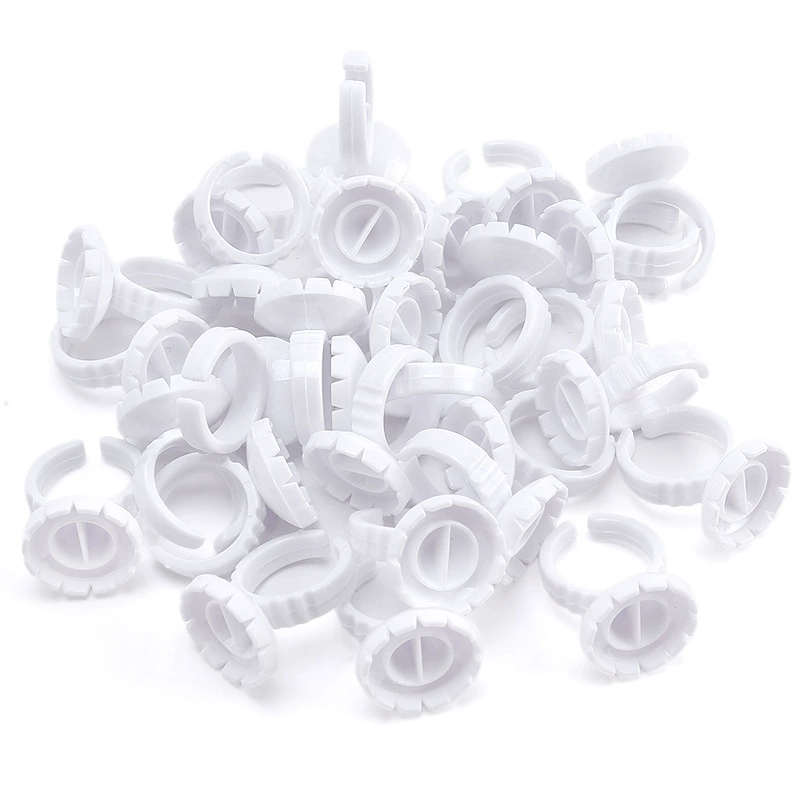 Round-shaped eyelash ring (white/pink/blue) 100pcs-JSB05
