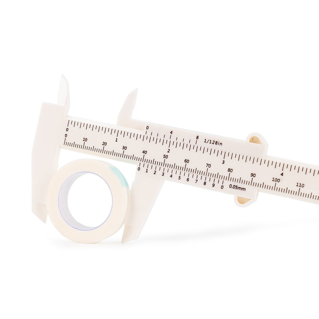 Eyebrow gauge-black/white/pink