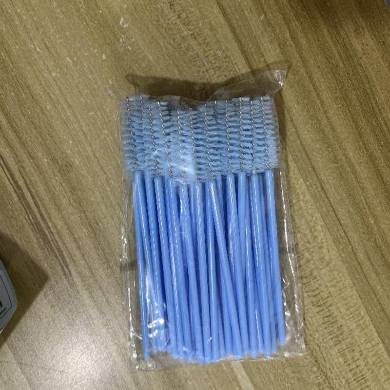 Mini eyelash brush  (500-piece pack, Solid color mix) 9.8cm