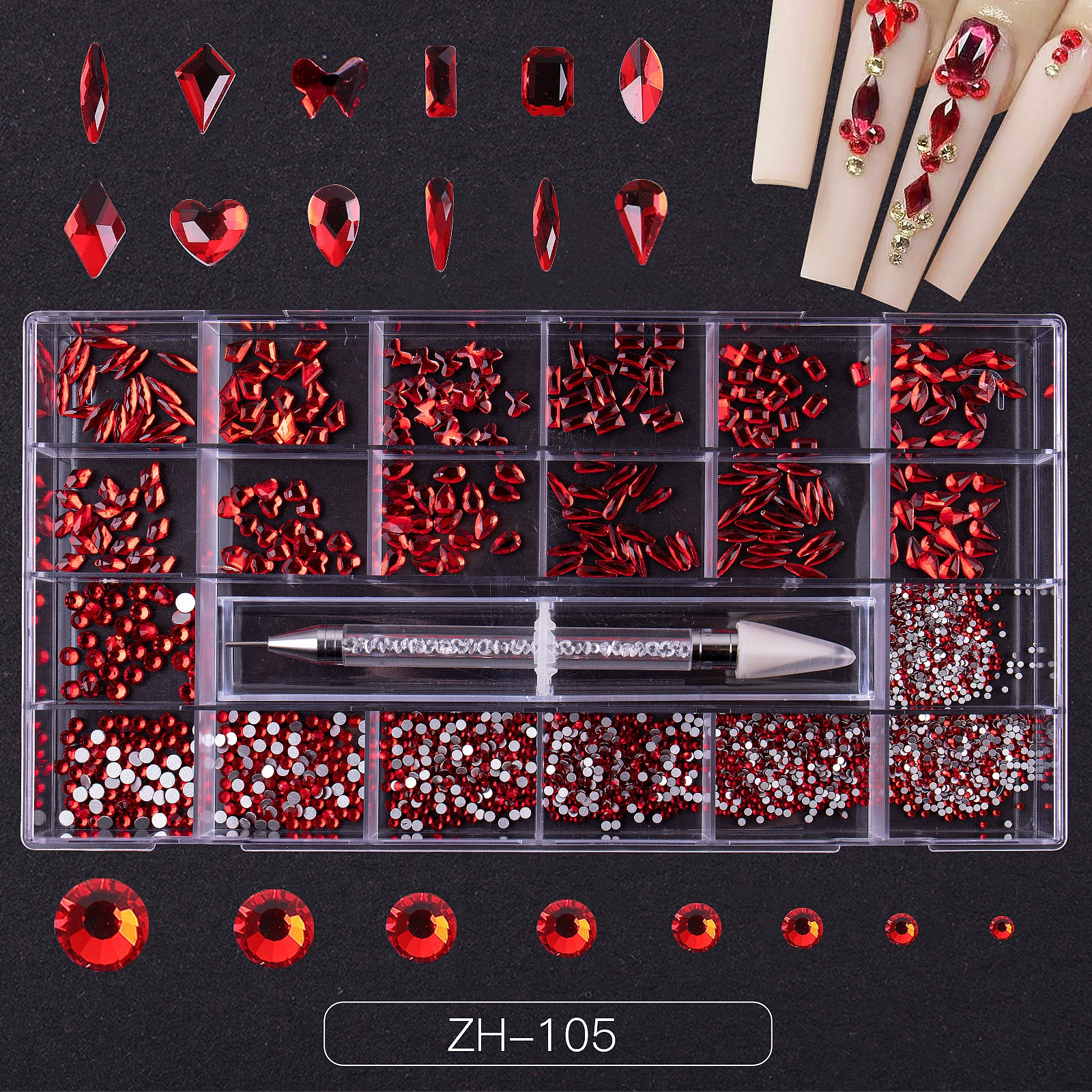21 kit de piedra decorativa en cuadrícula 