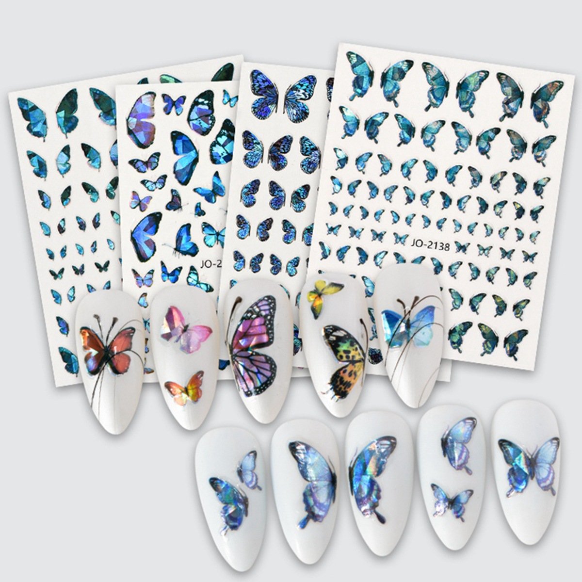Butterfly sticker pack of 12 blisters