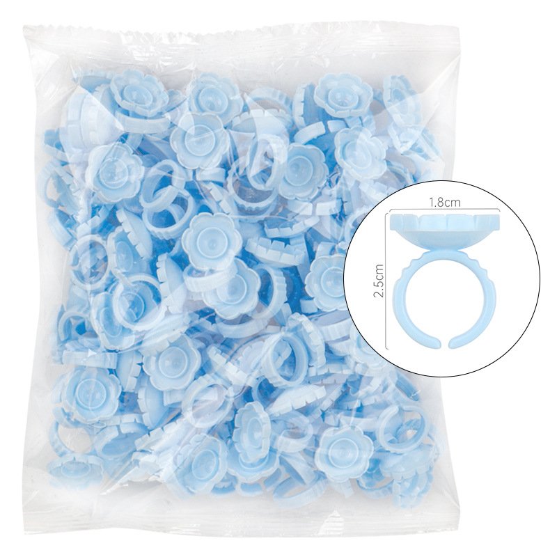 Splash shaped eyelash ring (white/pink/blue) 100pcs-JSB03