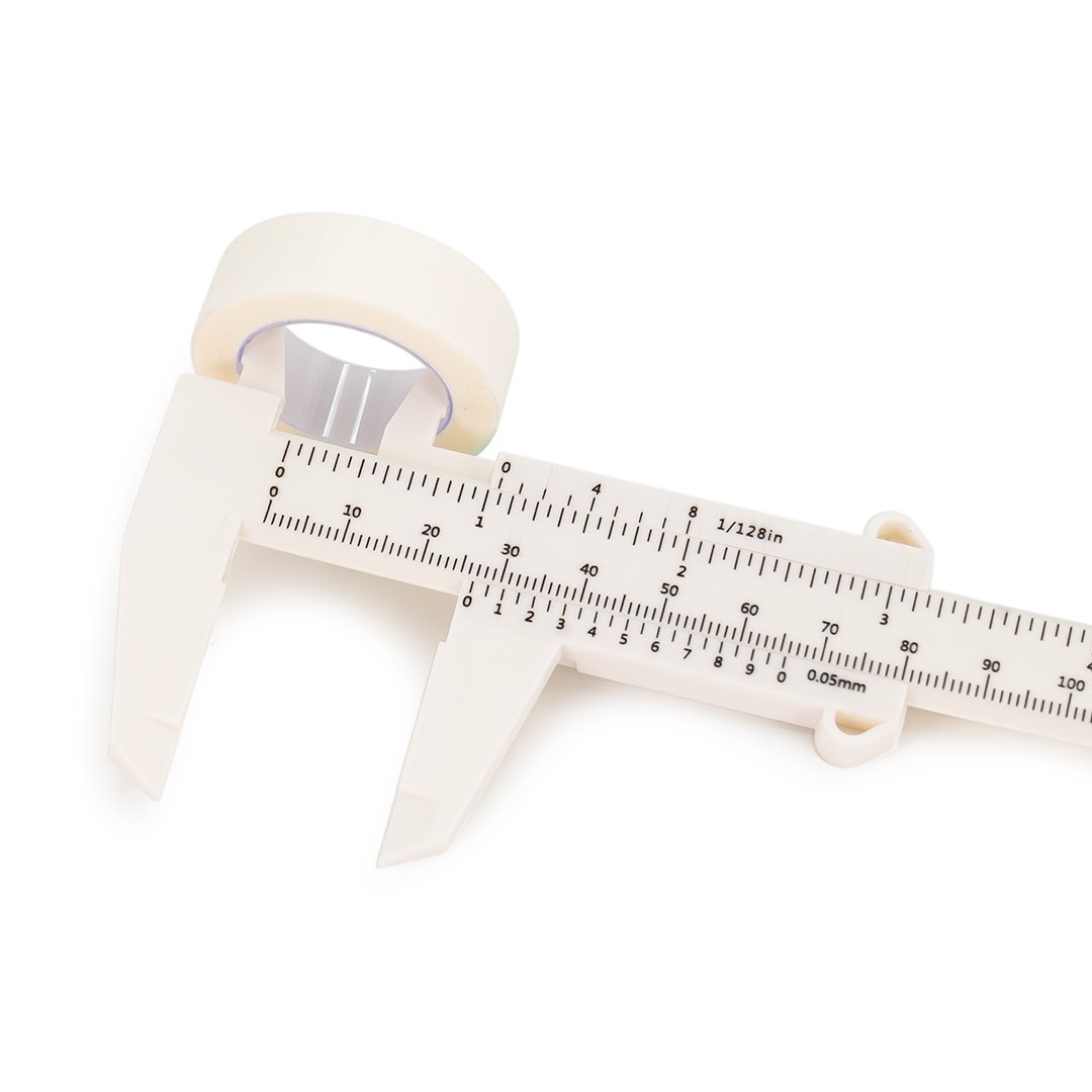 Eyebrow gauge-black/white/pink