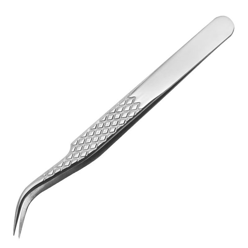 stainless steel eyelash tweezers