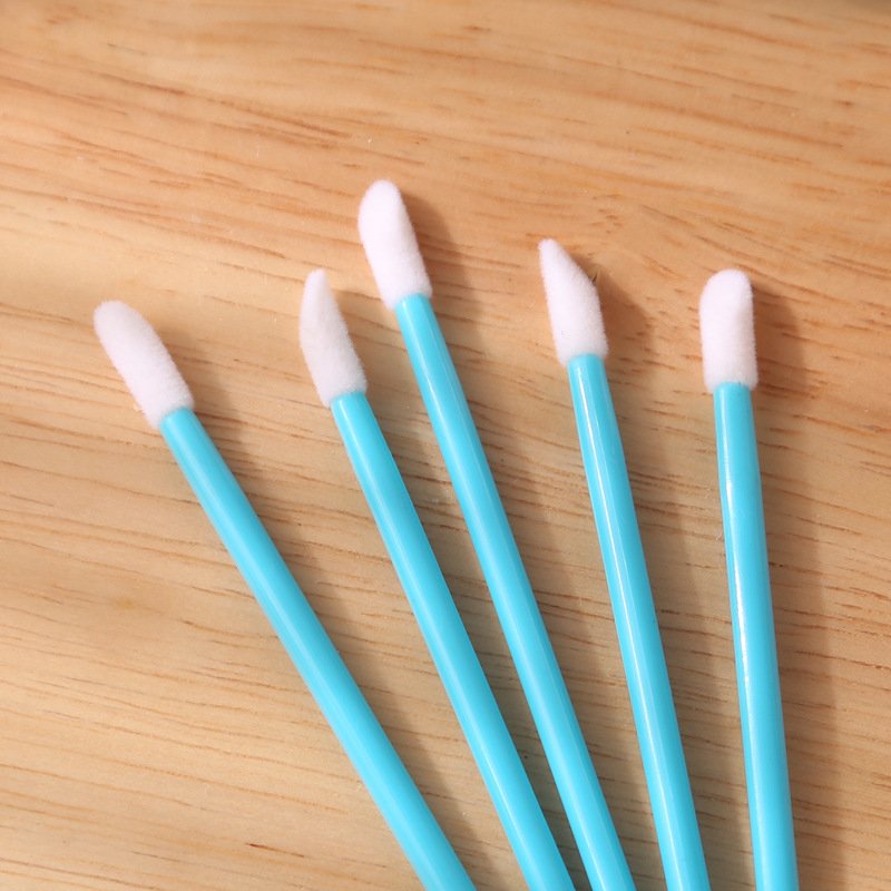 Disposable Solid-Stem Lip Brush (Flocked) – 50pcs 