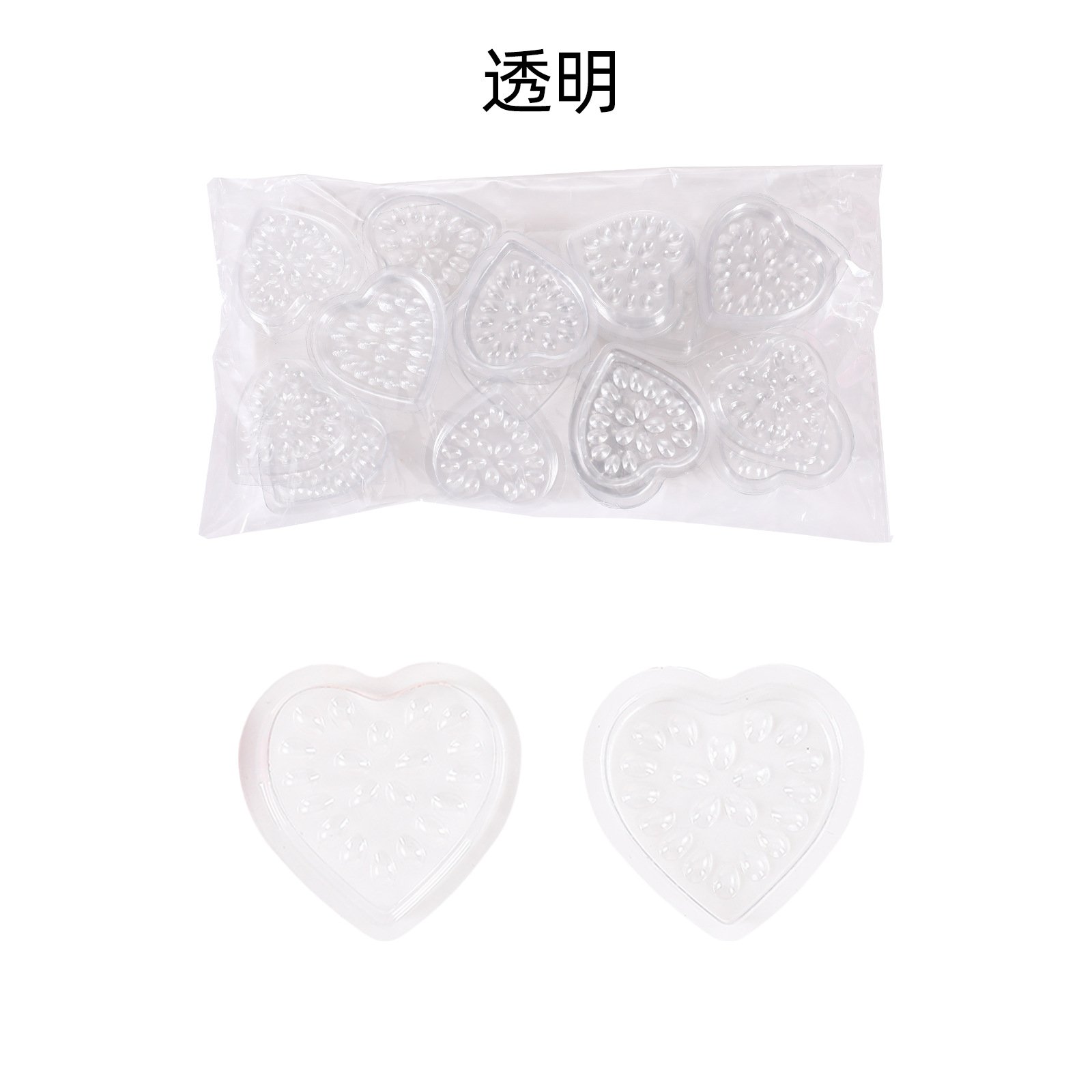 Disposable glue tray heart-shaped -100pcs