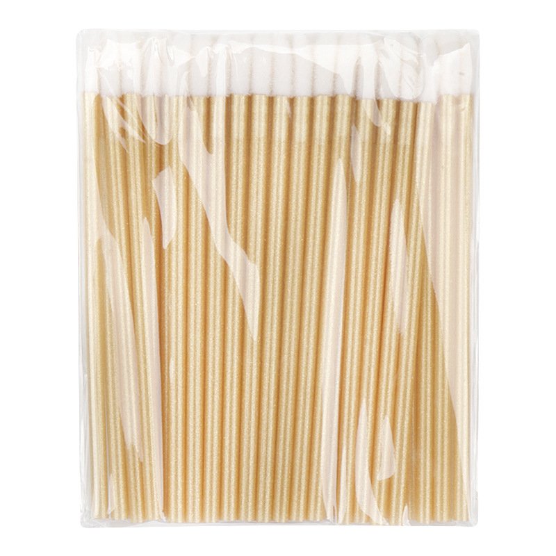 Disposable Flocked Lip Brush with Hollow Handle (50 pcs)