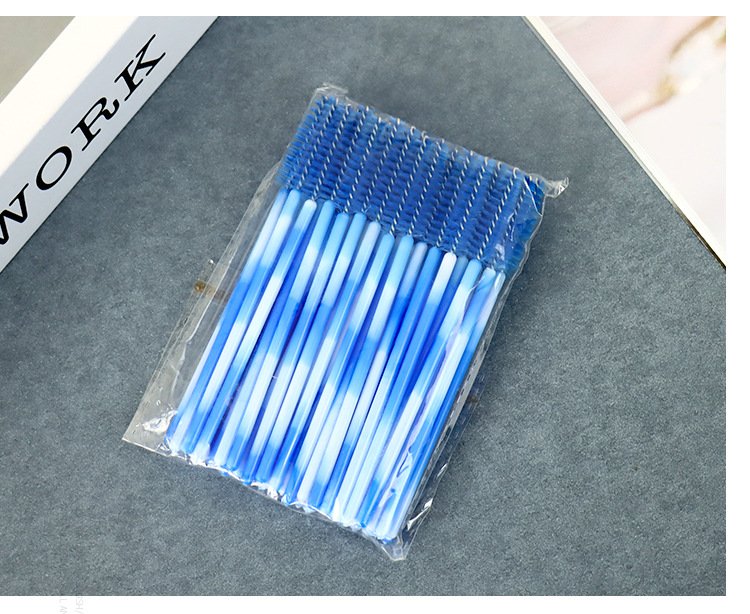 Mini eyelash brush (500-piece pack, marble colors)9.8cm