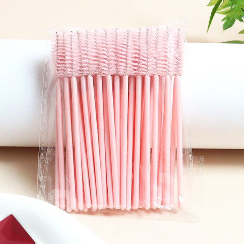 Mini eyelash brush  (500-piece pack, Solid color mix) 9.8cm