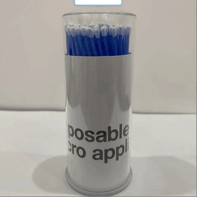 Disposable microaplicador short head brushes for eyelash extensions-100pcs